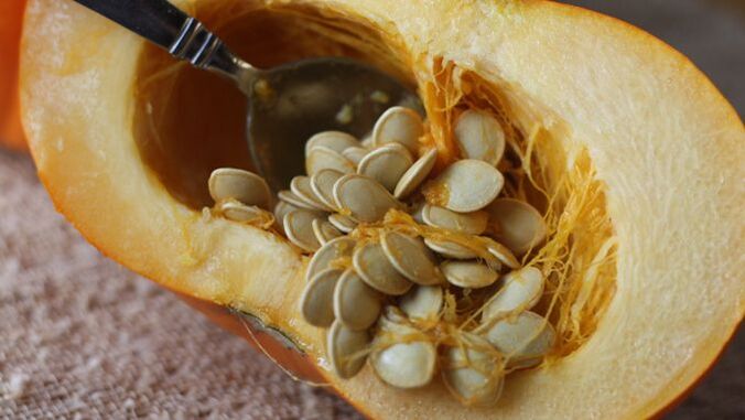 sementes de cabaza para o tratamento de vermes